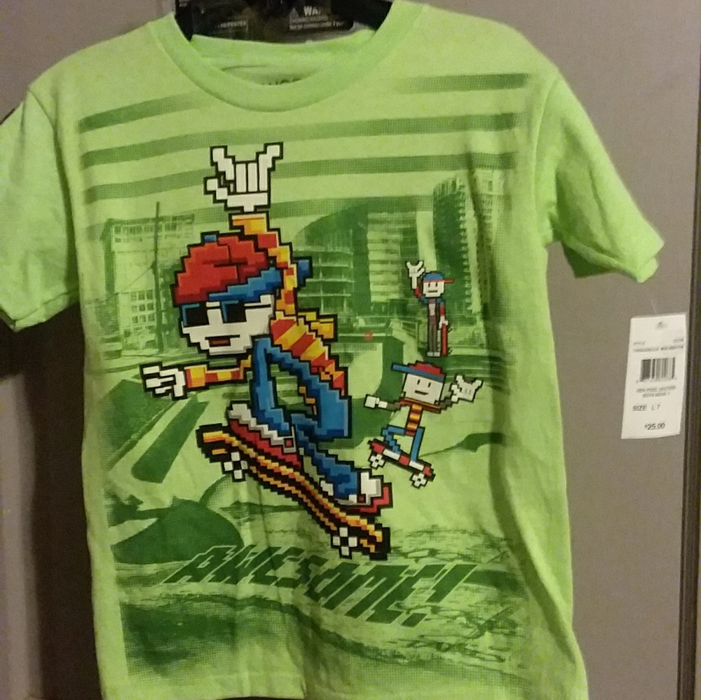 Boys Bioworld Awesome Skateboard Tshirt